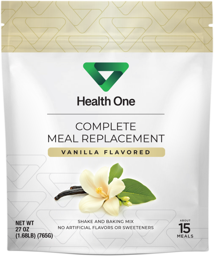 Health One Vanilla pouch, front